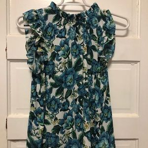 Loft floral tank, gently used size XL